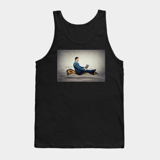 businessman flying carpet Tank Top by 1STunningArt